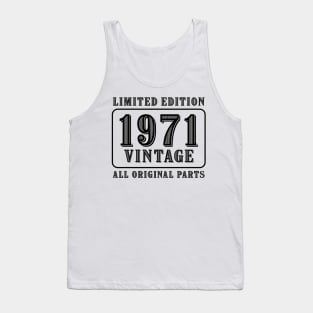 All original parts vintage 1971 limited edition birthday Tank Top